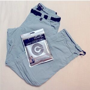 REI Light Blue Convertible Cargo Pants